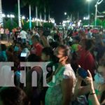 Dan la bienvenida a la navidad en el Puerto Salvador Allende, Managua Dan la bienvenida a la navidad en el Puerto Salvador Allende, Managua