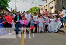 Pobladores del barrio Georgino Andrade, en Managua estrenaron nuevas calles Pobladores del barrio Georgino Andrade, en Managua estrenaron nuevas calles