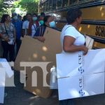 Trasladan maletas electorales a centros de votación en Ometepe Trasladan maletas electorales a centros de votación en Ometepe