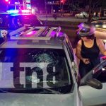 Mala maniobra lo deja con el rostro partido tras impactar contra un poste Impacta contra un poste frente a ENABAS