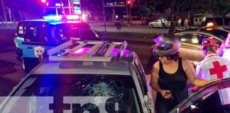 Impacta contra un poste frente a ENABAS