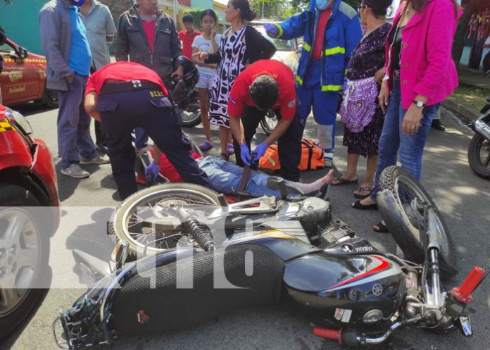 accidente-1 Irrespeto a señal de alto provoca accidente en Managua