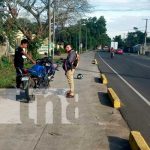 Colision entre dos motociclistas en carretera sur, Carazo