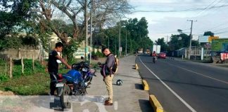 Colision entre dos motociclistas en carretera sur, Carazo