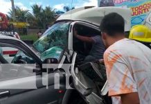 Fuerte accidente de tránsito deja varios lesionados en Estelí Fuerte accidente de tránsito en Estelí