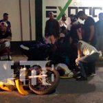 Accidente «triple» frente a popular discoteca en Jalapa, Nueva Segovia Aparatoso accidente de tránsito en Jalapa, Nueva Segovia