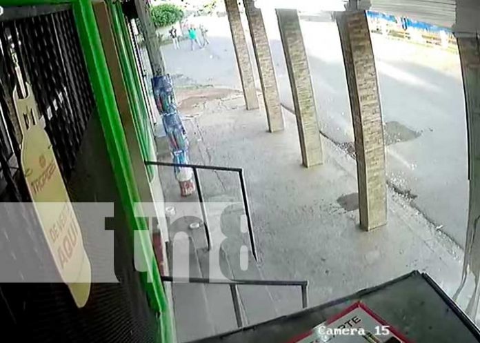 Escena de un accidente en Managua