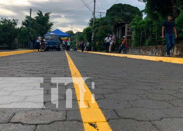 Calles adoquinada en Juigalpa, Chontales