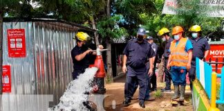 Inspección de hidrantes en el Mercado Roberto Huembes, Managua