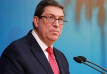 Ministro de Relaciones Exteriores de Cuba rechaza sanciones de EE.UU a Nicaragua Ministro de Relaciones Exteriores de Cuba