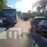 Irrespeto a señal de alto provoca una fuerte accidente en Managua Accidente en Managua