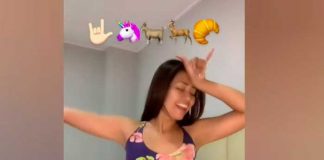 Joven haciendo un trend viral en TikTok