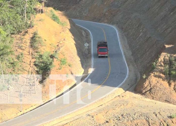Con nueva carretera en Nueva Segovia