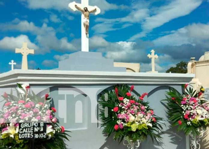 Ambiente en el cementerio de Nandaime