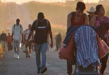 Guardia Nacional de México monta retenes para frenar caravana migrante Guardia Nacional de México monta retenes para frenar caravana migrante