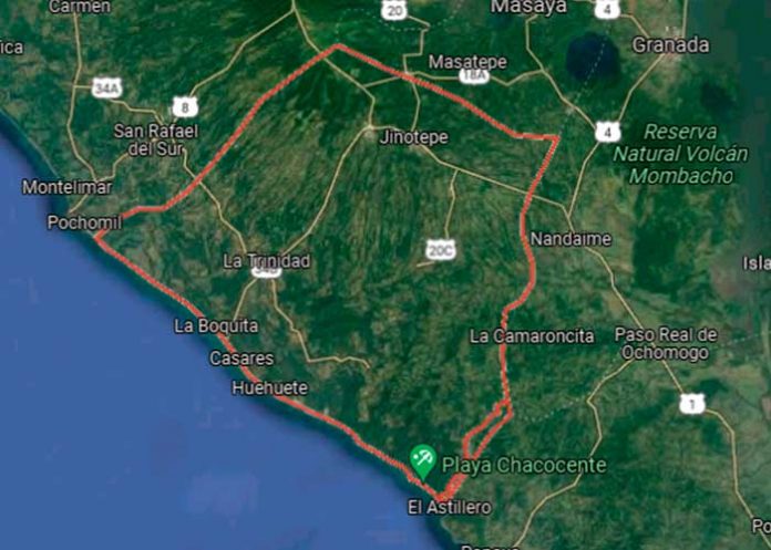 Joven ciclista lesionado en la Boquita, Carazo