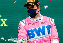 “Checo” Pérez a máxima velocidad en Fórmula 1 Checo Pérez