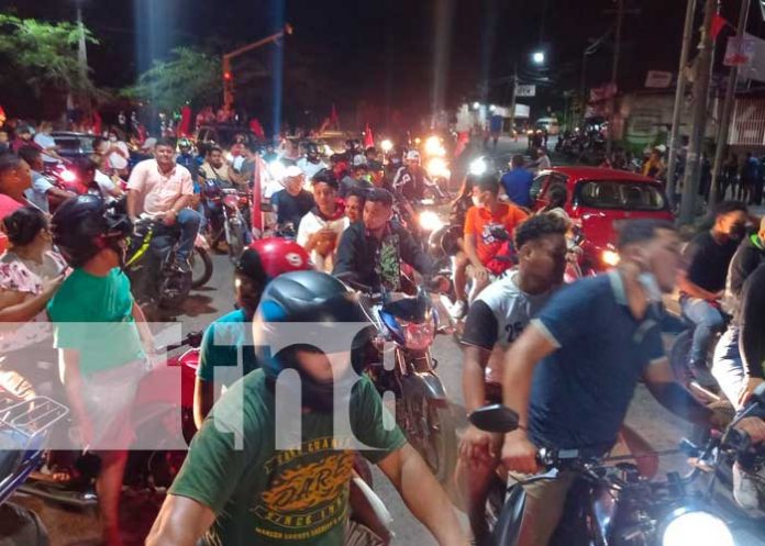 chinandega-fsln-01 Celebración en Chinandega por victoria del FSLN