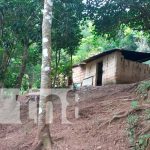 Lugar donde ocurrió un terrible crimen en Wiwilí, Jinotega