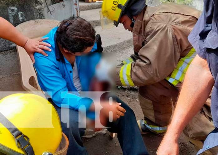dalila2 Contratista cae en cauce con todo y su motocicleta en Managua