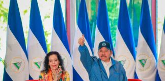 Presidente de Nicaragua, Daniel Ortega, dirigiéndose a la nación