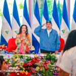 Presidente de Nicaragua, Daniel Ortega, dirigiéndose a la nación