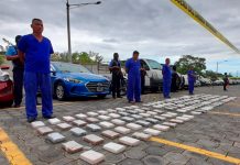 Incautan más de 160 kilos de cocaina en Nagarote, León