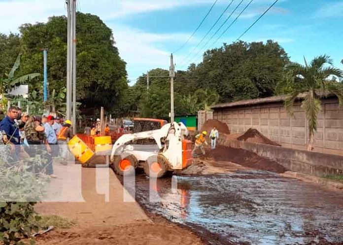 Obra que realiza la alcaldía de Managua