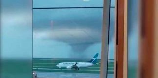 Impactante tromba marina sorprendió en Canadá