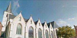 Graban a una pareja haciendo "el delicioso" detrás del altar de una iglesia