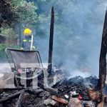 Humilde vivienda reducida a cenizas en la ciudad de Rivas Voraz incendio en una humilde vivienda en Rivas