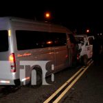 Conductor desata violento encontronazo en Carretera León-Telica Accidente de tránsito en la Carretera León-Telica