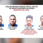 Patrullaje y vigilancia policial permanente en los 10 municipios de León Personas detenidas en León, según reporte policial