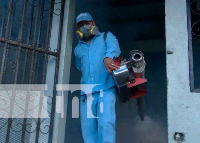 Jornada de fumigación y abatización en Villas de Guadalupe,Managua
