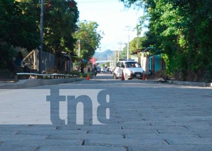 Nuevas calles en un barrio de Palacagüina, en Madriz