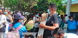 Traslado de maletas electorales en Tipitapa, Managua