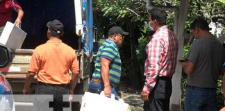 Maletas electorales que llegan a la Isla de Ometepe