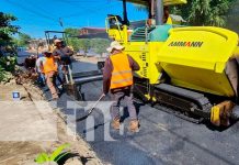 Revestimiento asfáltico en el barrio Camilo Chamorro, Managua Nuevas calles para barrios de Managua