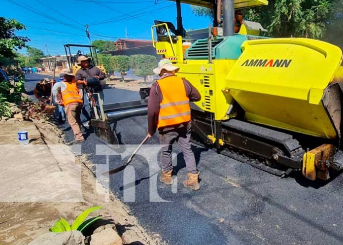 Nuevas calles para barrios de Managua