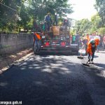 Barrio Monte Fresco, Managua, ya cuenta con calles pavimentadas Reparación de calles en barrio Monte Fresco, Managua