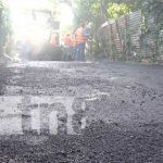 Comarca San Isidro de la Cruz Verde, Managua, estrena calles Trabajos de Calles para el Pueblo en Managua