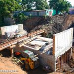 Casi lista caja puente en Managua: Unirá San Judas con la Colonia Independencia Construcción de caja puente en un barrio de Managua