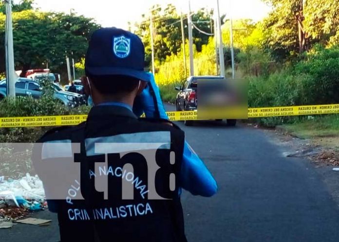 Investigación por hallazgo de cuerpo en una camioneta de Managua