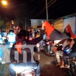 Caravana roja y negra en Masaya