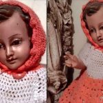 Imagen del Niño Jesús llora lágrimas de sangre en México