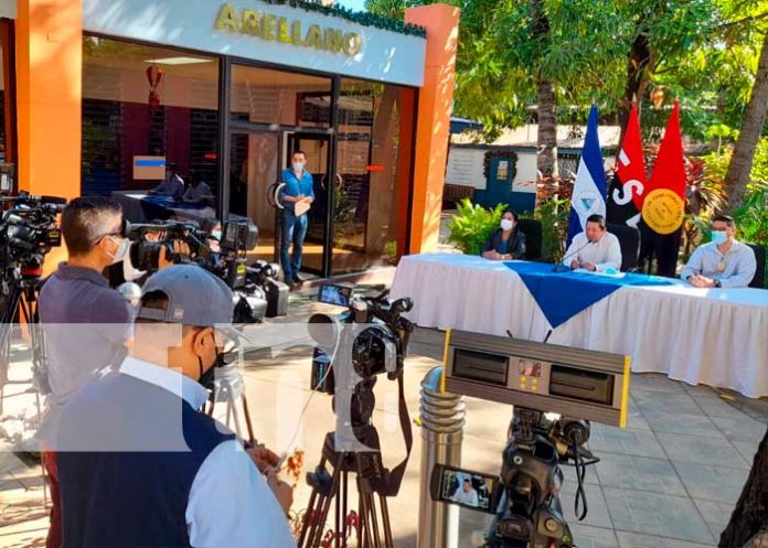 Conferencia de prensa sobre el cierre del ciclo escolar 2021 en Nicaragua