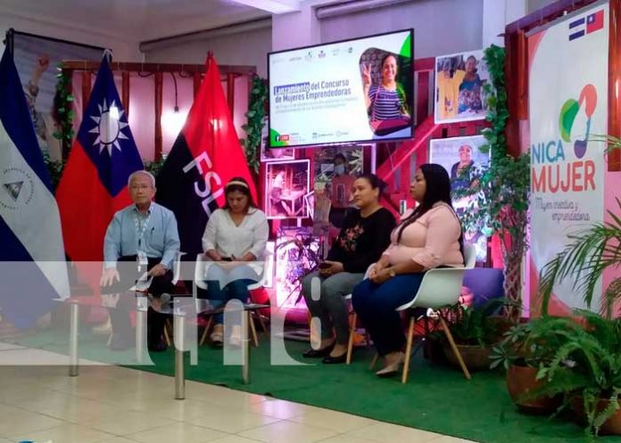 Conferencia sobre proyecto de Nica Mujeres, apoyo del MEFCCA en Nicaragua