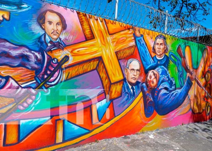 mural-chinandega-03 Elaboración de mural histórico en Chinandega