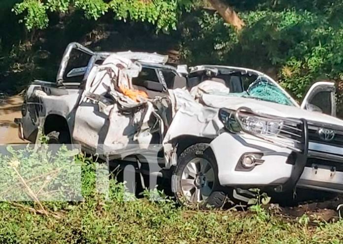 Aparatoso accidente de tránsito en Nandaime, Granada