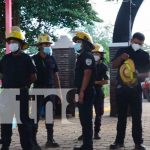 Bomberos y alcaldía de Nandaime aplican Plan Cementerio para la seguridad Cementerio municipal de Nandaime siendo inspeccionado